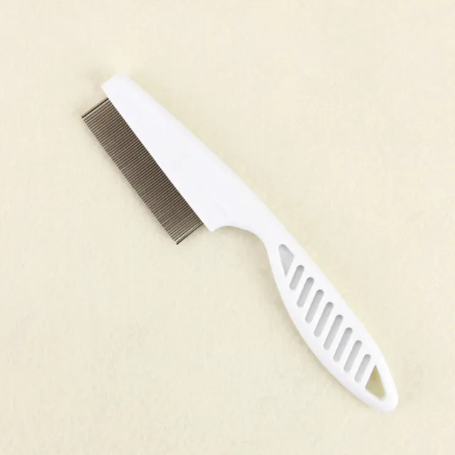Fine Toothed Flea Flee Metal Nit Head Hair Lice Comb with Handle for Kids Pet 2