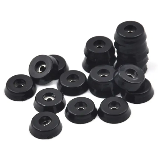 10X Conical Recessed Rubber Feet Bumpers Pads For Furniture Table Chair De-wf