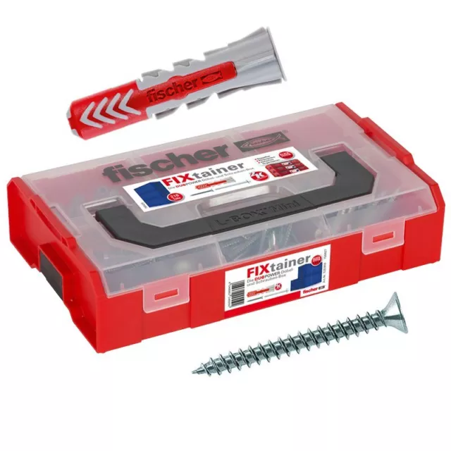 FISCHER FIXtainer DUOPOWER Dübel Schrauben Set Box 210-tlg. Set 535969 komplett