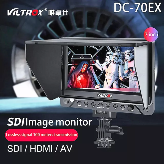 VILTROX DC-70EX 7inch 4K HD LCD Camera Video Monitor SDI AV Tally input output