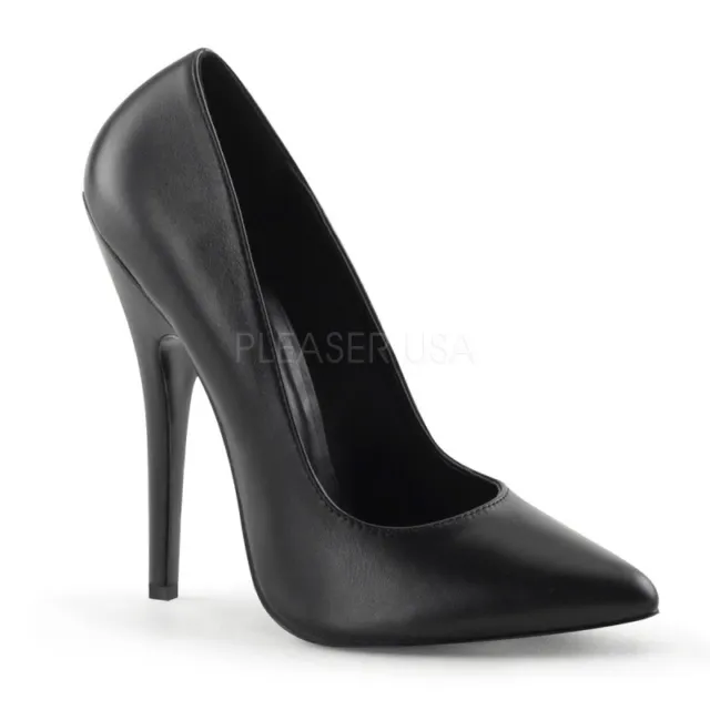 Décolleté Deviois Domina-420 nero pelle classiche eleganti scarpe da sera Poledance...