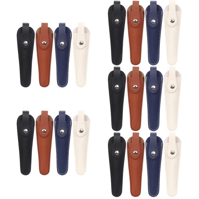 20 pz custodia per forbici da cucito in pelle PU protezione forbici protezione forbici da cucito