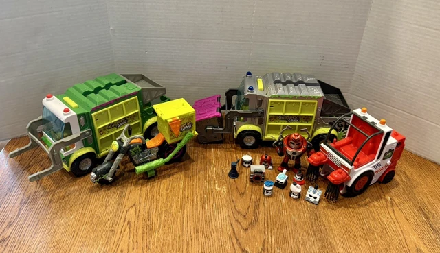 GROSSERY GANG LOT GARBAGE Truck Bike Metallic Trash Truck Street Sweeper RARE 108.00 PicClick