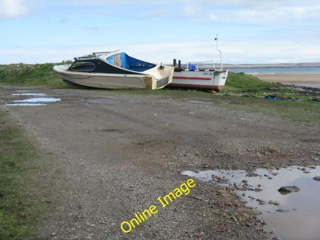 Photo 12x8 Boats ashore at Rubha na Cloiche Bige u00c0ird Thunga On the e c2013