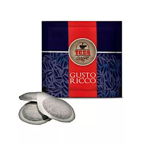 Cialde Caffè TODA GUSTO RICCO filtro carta Ese 44 mm 100 Pezzi