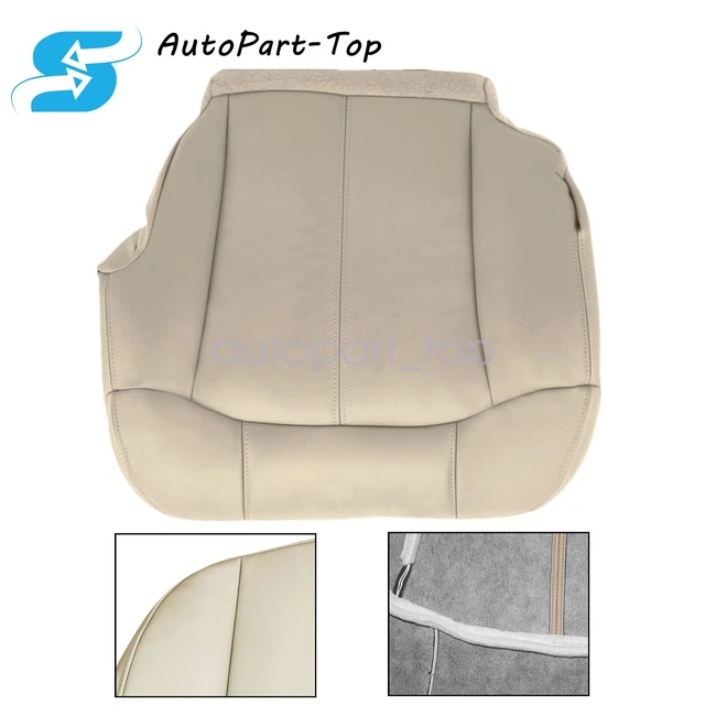 Fits Chevy Suburban Tahoe 1999-2002 Front Driver Bottom Leather Seat Cover Tan