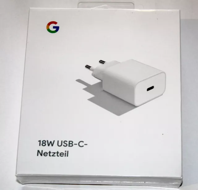 ORIGINAL GOOGLE RAPIDEMENT Chargeur 18W +Câble Usb-C Pixel 1 2 3 4