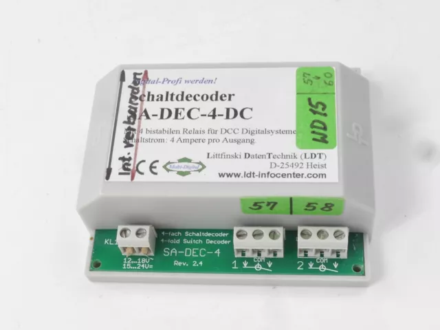 Littfinski LDT SA-DEC-4-DC Decoder Schaltdecoder 4-fach für DCC