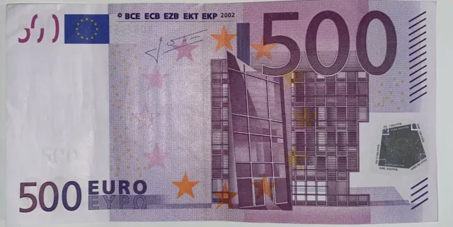 500€ Euro Banknote | 2002 X | Circulated | Singed: Jean-Claude Trichet | R017E4