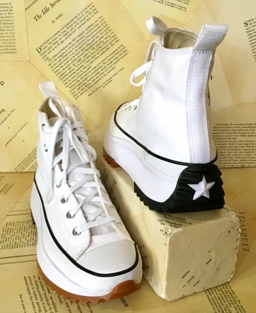 FREE PEOPLE CONVERSE Run Star Hike Platform Sneaker Hi Top White Canvas ...