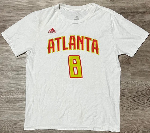 Atlanta Hawks Adidas Dwight Howard Tshirt Youth Large L 14/16 white Atlanta Hawks Adidas Dwight Howard Tshirt Youth Large L 14/16 white