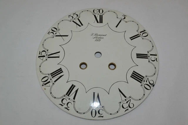 Cadran Comtoise Fleuri 25cm - Cadrans/Verres de pendules - Pièces Horlogerie