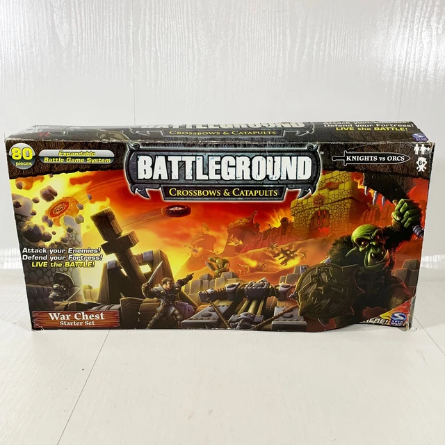BATTLEGROUND CROSSBOWS & Catapults Knight vs Orcs War Chest Set