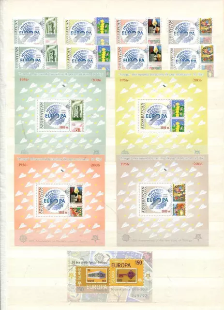 Motivsammlung 50 Jahre Europa/CEPT Briefmarken 2006 ** aus aller Welt 2