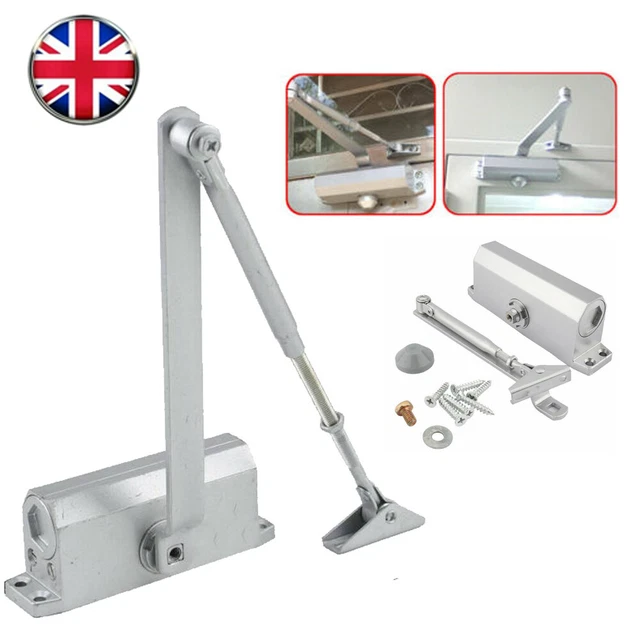 SURFACE MOUNTED AUTOMATIC Door Gate Closer Spring Loaded Adjustable ...