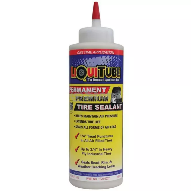 Sellante de neumáticos premium permanente LiquiTube botella de 32 oz