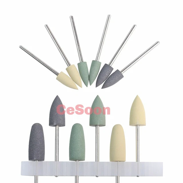 Dental Silicon Resin Base Hidden Polishing Polishers HP 0412 Diamond Lab Burs