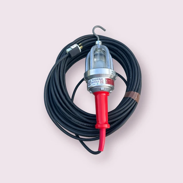 LARSON Explosion Proof Drop Light 100’ Cord EPL-DL-24-100 75W