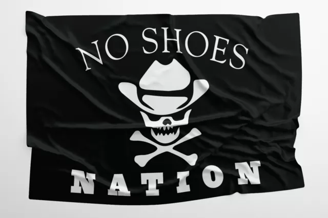 Cowboy Hat No Shoes Nation Flags & Banner 3x5ft Kenny Chesney Garage Swooper