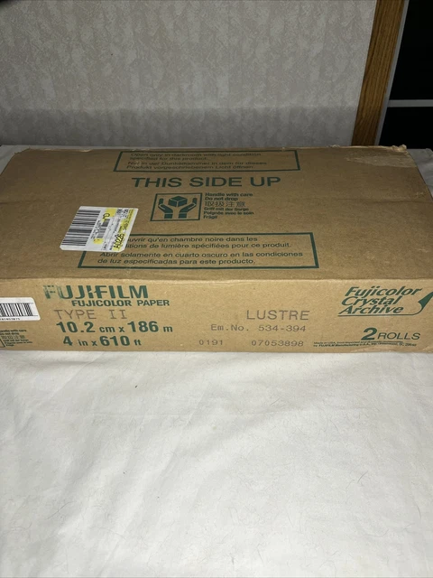 Fuji FUJIFILM FUJICOLOR Crystal Archive Type 2 LUSTER Photo Paper 4"x610' 2 Roll