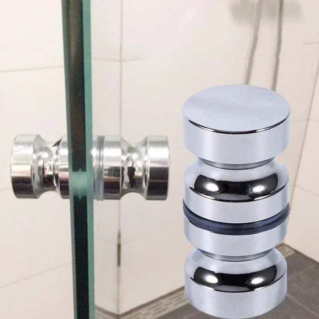 Manija de puerta de ducha de aleación de aluminio sólido perno ranura individual 30 mm