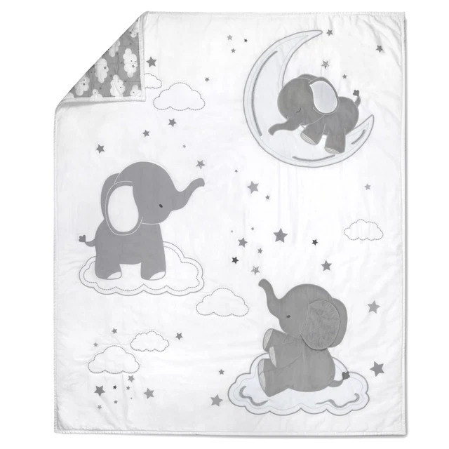 Manta de felpa súper suave para bebé edredón reversible Wendy Bellissimo (37x44) - pequeña