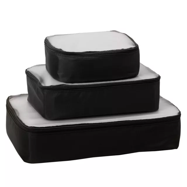 Samantha Brown Packing Cube 3-piece Set  NWT Black