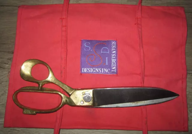 Vintage Red Handled Kitchen Utility Scissors/Shears with Bottle Opener