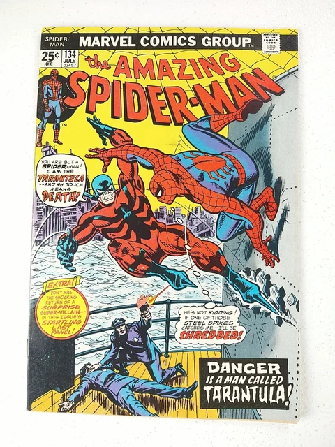 Amazing Spider-Man #134 2nd Punisher, 1st Tarantula (1974 Marvel Comics)