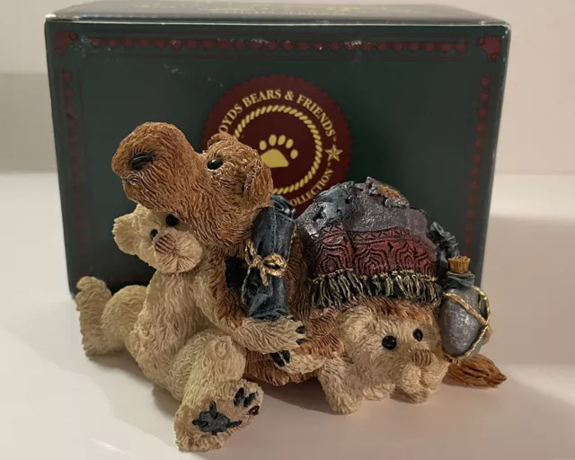 Vintage Boyds Bears Nativity THATCHER and EDEN ..as the Camel Series #2 1996 BOX
