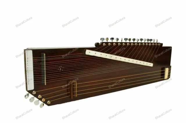 Musical Saiten Instrument Voll Reich Drohne Sound 2 IN Eine Swarmandal Cum 3