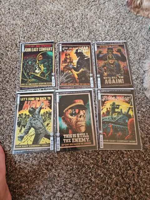 Dc Horror Presents Sgt Rock Vs Army Of The Dead 1 2 3 4 5 6 Complete Variant Set
