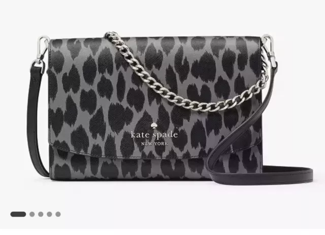 Kate Spade Carson Convertible Crossbody Leopard Cheetah KF150 NWT Leopardo FS