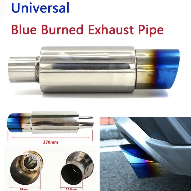 Auto Universal Edelstahl Hinteres Auspuffrohr Vierkant Schall DäMpfer Heck 8888