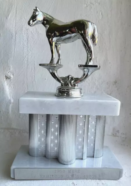 Horse Show '70 Trophy Vintage Quarter Horse Hamilton Texas 1968 Mare Equestrian