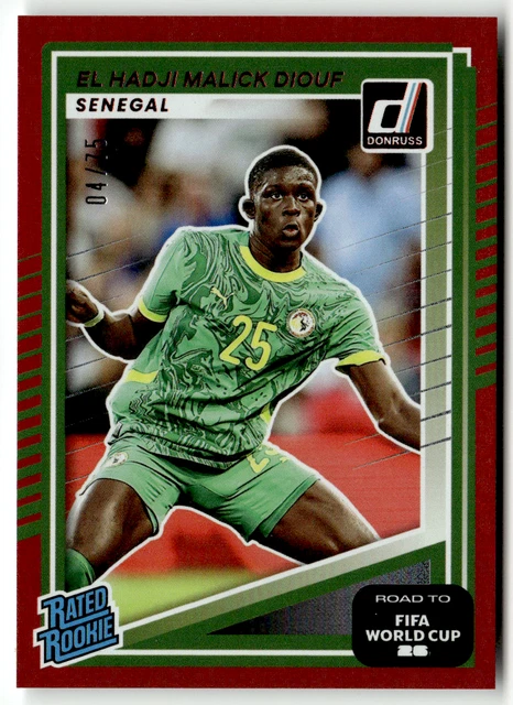 PANINI 2025-26 DONRUSS World Cup No. 236 El Hadji Malick Diouf Rookie ...