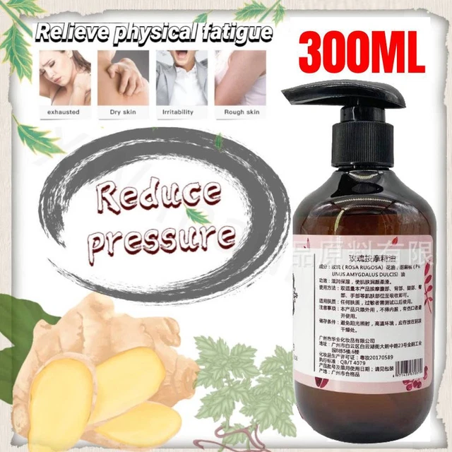 YUYUN Massage Oil Scraping Body Care 300ml Plant Rose Essential Oil Beauty 2023