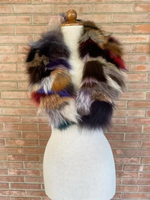 COLLO in PELLICCIA VOLPE FOURRURE RENARD FUCHS PELZ KRAGEN SCARF FUR FOX sciarpa