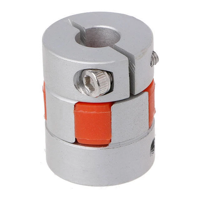 5mm x 8mm x 25mm CNC stepper motor flexible plum jaw shaft clutch coupler 3513