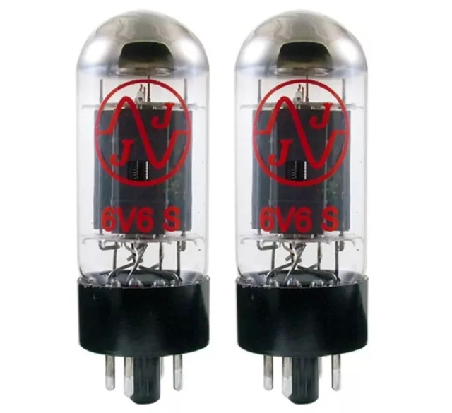 New In Box Plate Current Matched Pair JJ 6V6 / 6V6S Vacuum Tubes  6V6GT - 2 Pack