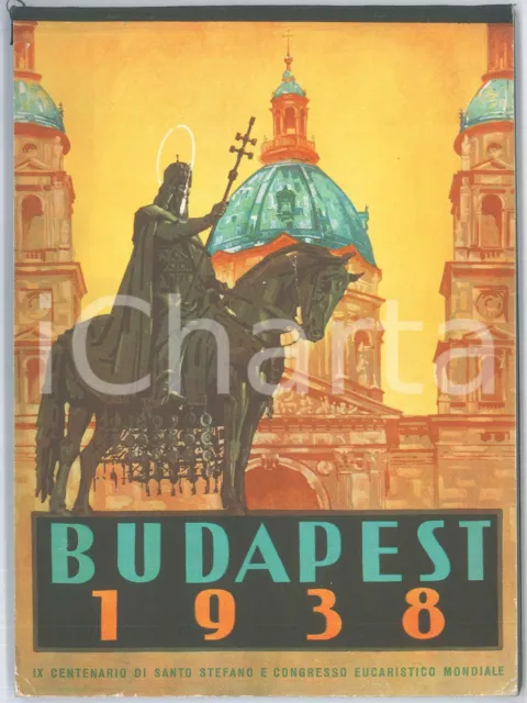 1938 BUDAPEST - UNGHERIA Calendario settimanale - Ufficio Turistico di Budapest