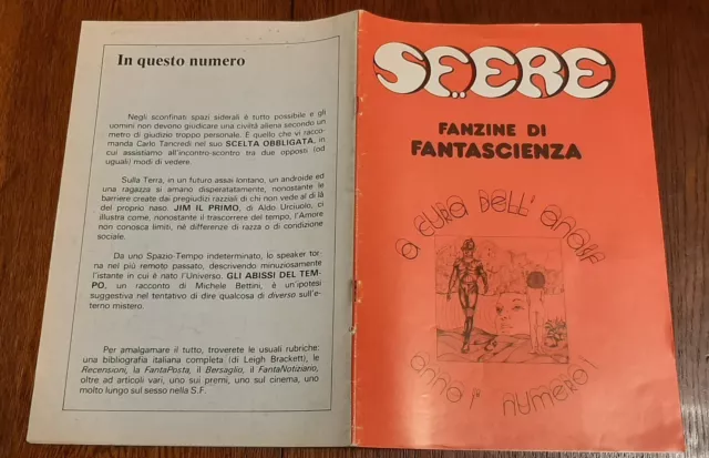 Sfere Fanzine Di Fantascienza Anno I Numero 1 1978