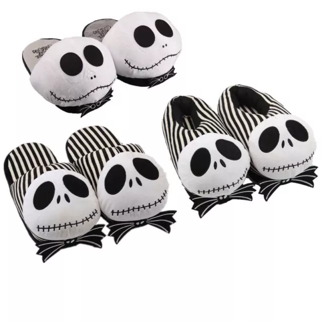 28cm The Nightmare Before Christmas Jack Skellington Plush Slippers Unisex 2