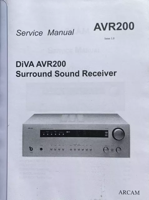 Arcam AVR 200 Surround Sound Receiver original Bedienungsanleitung Top Zustand 3