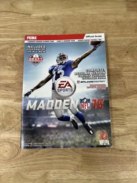 Madden NFL 16 Official Strategy Guide Prima XBOX 360 and One Playstation 3 and 4