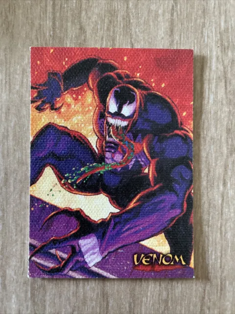 1996 Fleer Spider-Man Premium Chase Card Canvas Venom 6