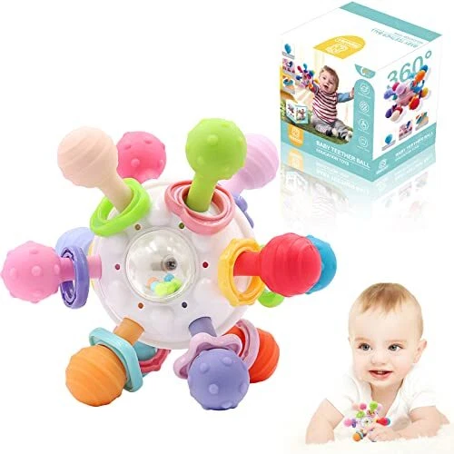 Baby Sensory Teething Teether Toys: Teething Toys for Babies 0-6 Months | Baby