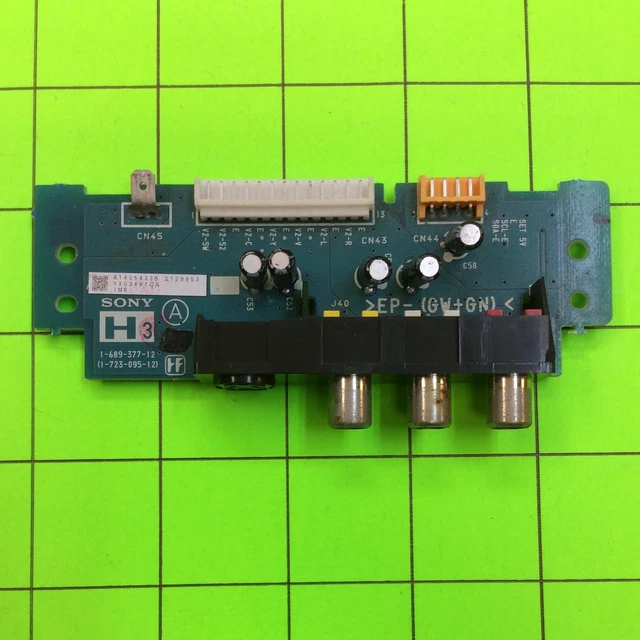 Sony KF-50WE610 Projection TV Port Jack IO Board A1405433B 1-689-377-12