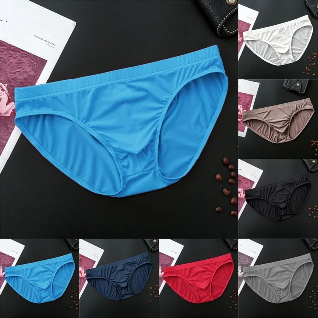 Slip Uomo In Seta Ghiaccio (90% Nylon, 10% Spandex) – Girovita Elastico 60-84 Cm, Taglia Unica, Notte E Clubwear