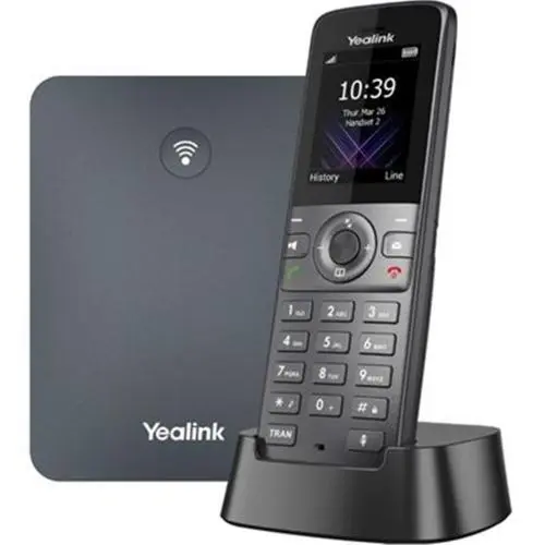 Yealink W73P High-Performance DECT IP Phone System including W73H Handset and